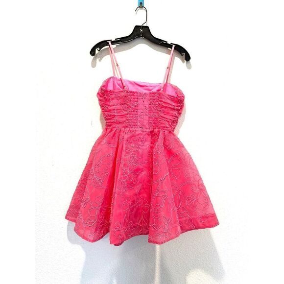 AJE Evangeline Cornelli Mini Dress pink AU8/US4 - Picture 9 of 11
